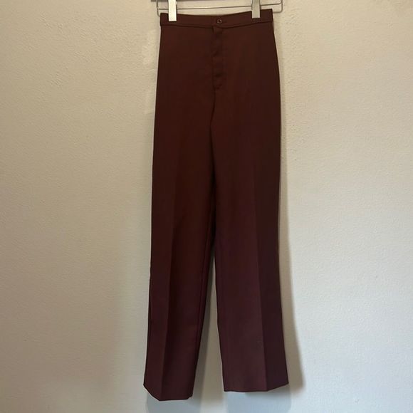 JC Penny Pleated Rust Trousers - Picture 1 of 7